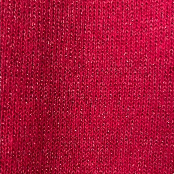 Red V-Neck Sweater - Picture 4 of 4